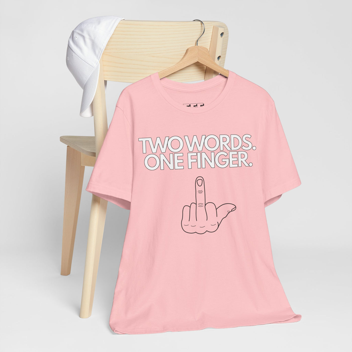 Two Words. One Finger.