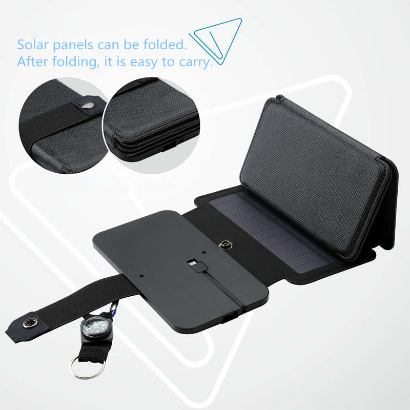 Portable Solar Panel Charger (5V 2.1A)