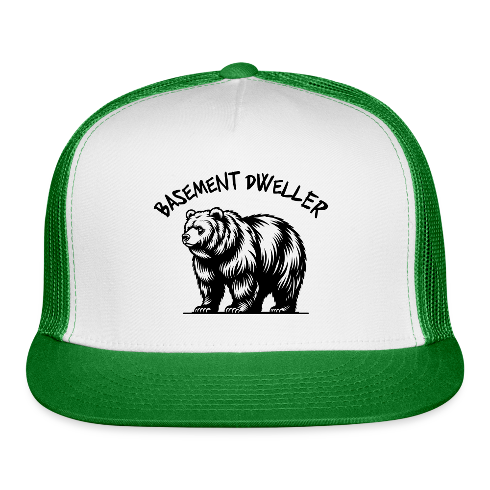 Basement Dweller - white/kelly green