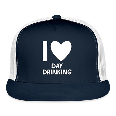 I (heart) Day Drinking - navy/white