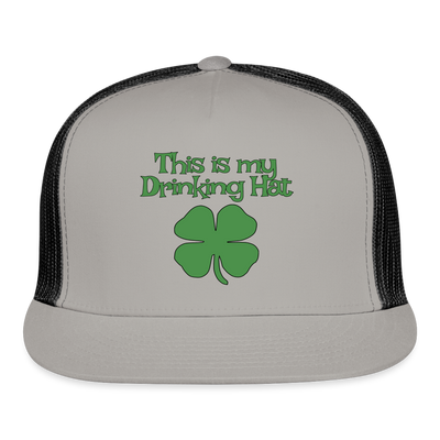 This Is My Drinking Hat - gray/black